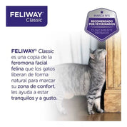 Feliway Classic Spray 60ml 🐱 reduce el estrés en gatos durante viajes y en casa. Ideal para prevenir marcaje por orina o arañazos. Fácil y seguro de usar.