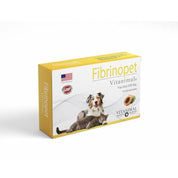 Fibrinopet 300 mg 10 comprimidos, antiinflamatorio natural con extracto de papaya, ideal para reducir edemas y mejorar la recuperación.