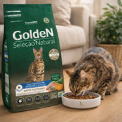 GoldeN Gatos Castrados Pollo y Calabaza 3kg Control de peso, 36,5% proteína y salud urinaria con ingredientes naturales.
