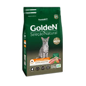 GoldeN Gatos Adultos Pollo y Arroz 3kg Alimento premium con 31% proteína, complejo de 6 vegetales y 3.990 kcal/kg.