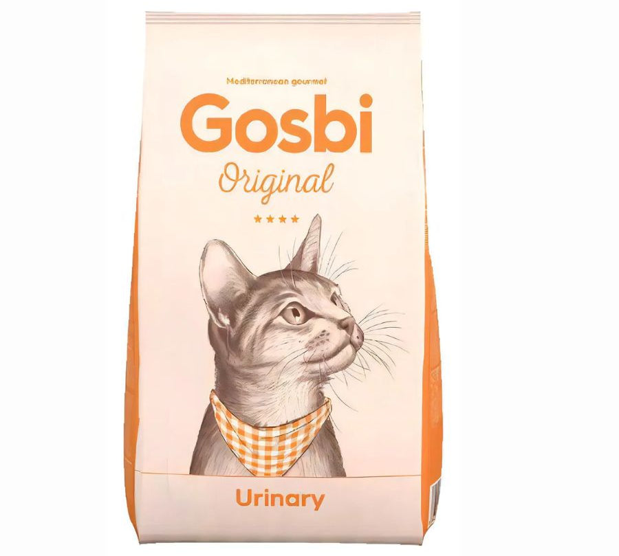 Gosbi Original Cat Urinary 7Kg, alimento funcional para gatos con sensibilidad urinaria. Protege la vejiga con ingredientes naturales y digestibles.
