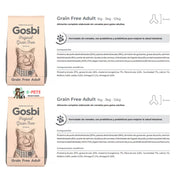 Gosbi Original Cat Grain Free Adult 3 Kg, sin cereales, rico en proteínas y probióticos, ideal para una digestión saludable y vitalidad diaria. B-Pets