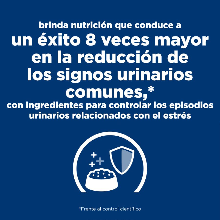 Hills C/D Gato Cuidado Urinario 1,8 kg ayuda a disolver cálculos y reduce su recurrencia. Con pollo, S+OXSHIELD y soporte clínico urinario.