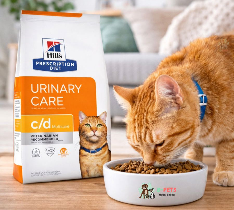 D Gato Cuidado Urinario 1,8 kg ayuda a disolver cálculos y reduce su recurrencia. Con pollo, S+OXSHIELD y soporte clínico urinario.