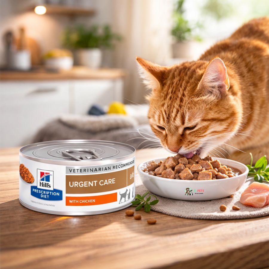 Hills Lata a/d Urgent Care 156GR soporte nutricional intensivo para recuperación post cirugía o enfermedad, alta energía y gran palatabilidad.