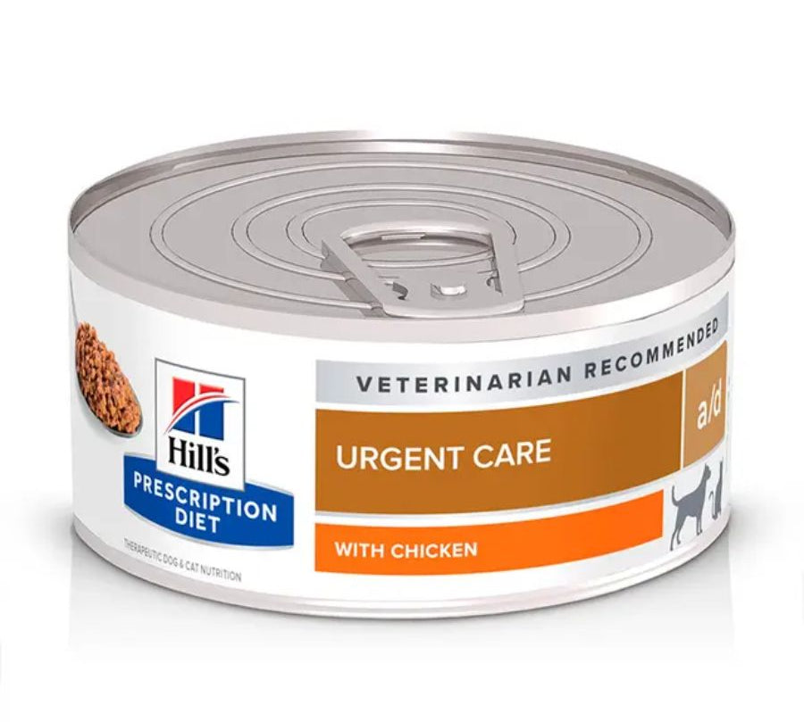 d Urgent Care 156GR soporte nutricional intensivo para recuperación post cirugía o enfermedad, alta energía y gran palatabilidad.