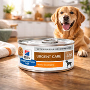 Hills Lata a/d Urgent Care 156GR soporte nutricional intensivo para recuperación post cirugía o enfermedad, alta energía y gran palatabilidad.