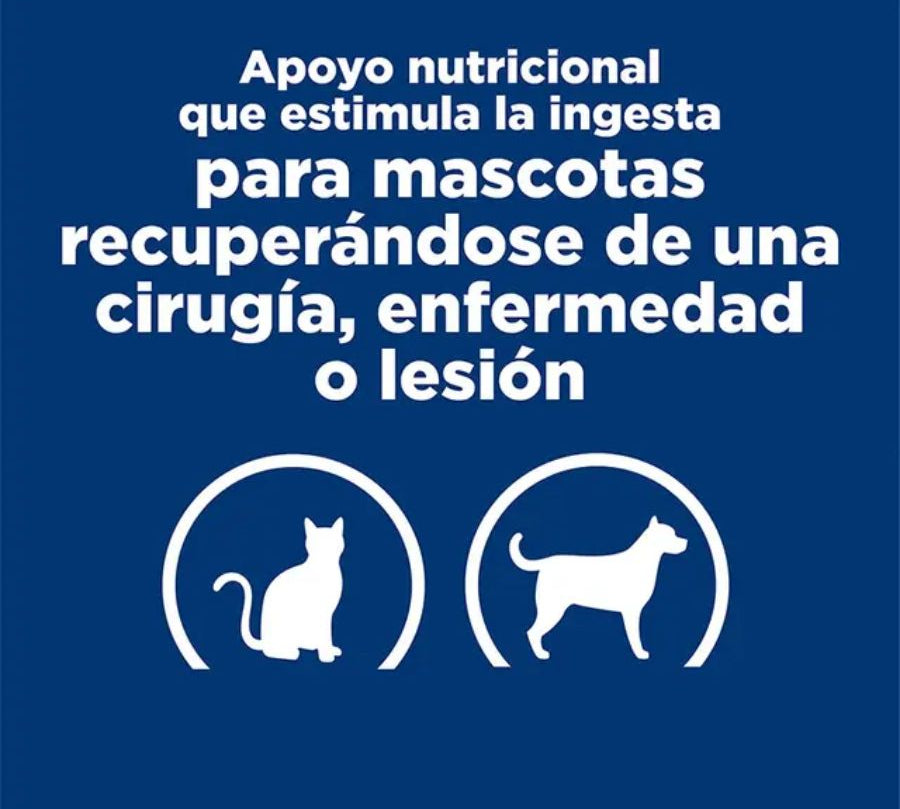 d Urgent Care 156GR soporte nutricional intensivo para recuperación post cirugía o enfermedad, alta energía y gran palatabilidad.