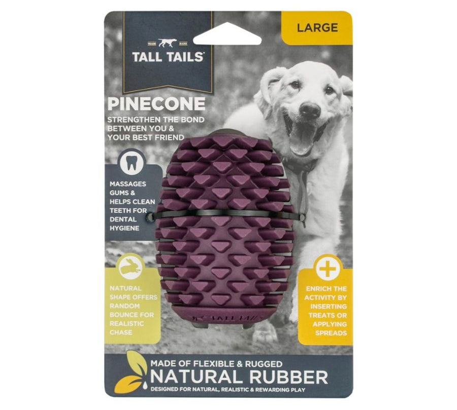 Piña de Goma Natural 🍍, juguete duradero y seguro para perros, con beneficios dentales y rebote interactivo. Ideal para juegos al aire libre.