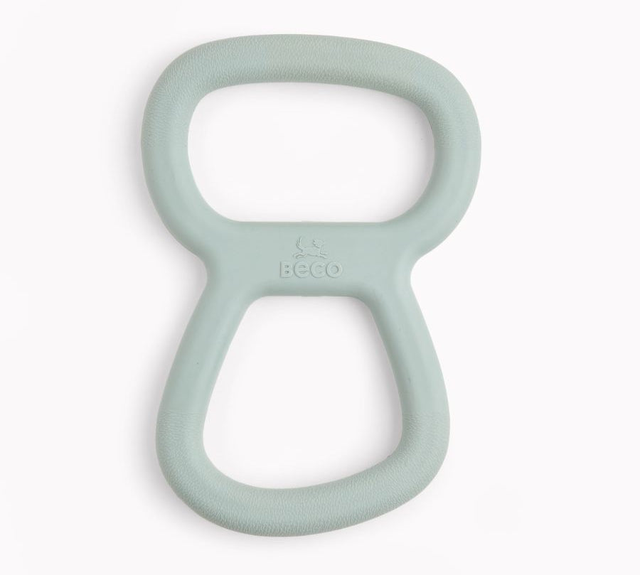 Juguete de Goma Natural para Tira y Afloja Beco 🐶, elástico y resistente, ideal para juegos de fuerza. Con asas texturizadas y aroma a vainilla.