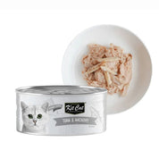 Kit Cat Deboned Atún & Anchoas Toppers: Alimento húmedo gourmet para gatos. Enriquecido con omega-3 y 6, apoya la salud renal y cardíaca. Bajo en calorías.