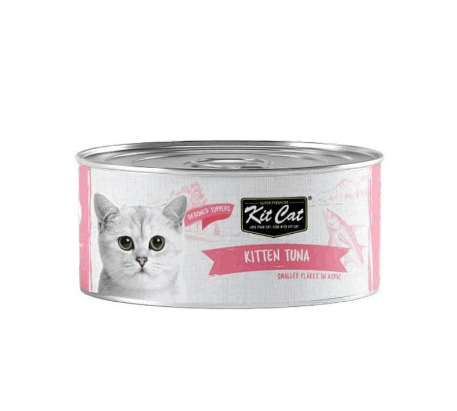 Kit Cat Deboned Kitten Tuna Flakes Toppers: Comida complementaria para gatitos. 🐱 Nutrición óptima y deliciosa, ideal desde los 2 meses. Combinable con pienso seco