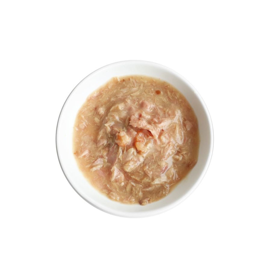 Kit Cat Goat Milk Gourmet Atún & Camarón 🐟🦐 con leche de cabra y prebióticos, ideal para la digestión y el sistema inmune. Sin granos ni conservantes.