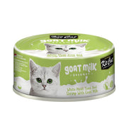 Kit Cat Goat Milk Gourmet Atún & Camarón 🐟🦐 con leche de cabra y prebióticos, ideal para la digestión y el sistema inmune. Sin granos ni conservantes.