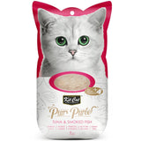 Kit Cat Purr Puree Atún y Pescado ahumado Para Gatos