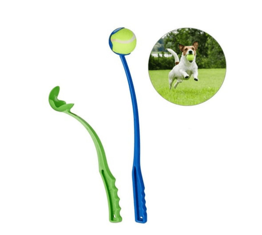 Lanzador de Pelotas Turbo Dog: juguete interactivo para perros. Lanza pelotas 2-3 veces más lejos. Ergonomía y diversión asegurada. 🐶🎾