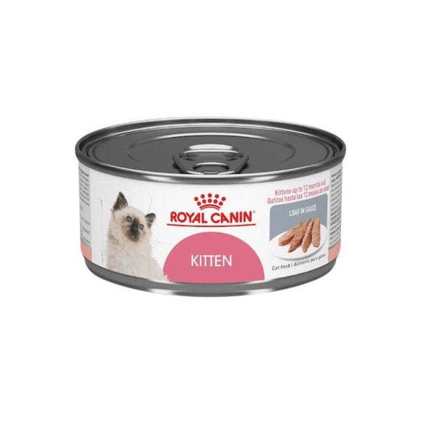 Lata Royal Canin Kitten: Alimento húmedo para gatitos de 4 a 12 meses y gatas gestantes o lactantes. Fácil de masticar, refuerza defensas naturales, y preferencia instintiva.