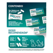 NUP PETS PROCAPS Power Digestive 60 cápsulas, probióticos de alta eficacia para restaurar la salud digestiva de tu perro o gato.