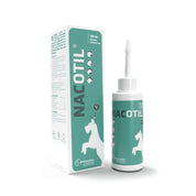 Nacotil 125 ML Limpiador Ótico , solución no oleosa y no irritante para higiene auricular en perros y gatos. Ideal en otitis aguda o crónica. B-Pets