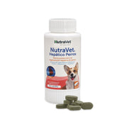 NutraVet Hepático para Perros suplemento con cardo mariano, metionina y antioxidantes. Favorece la salud del hígado y la eliminación natural de toxinas.