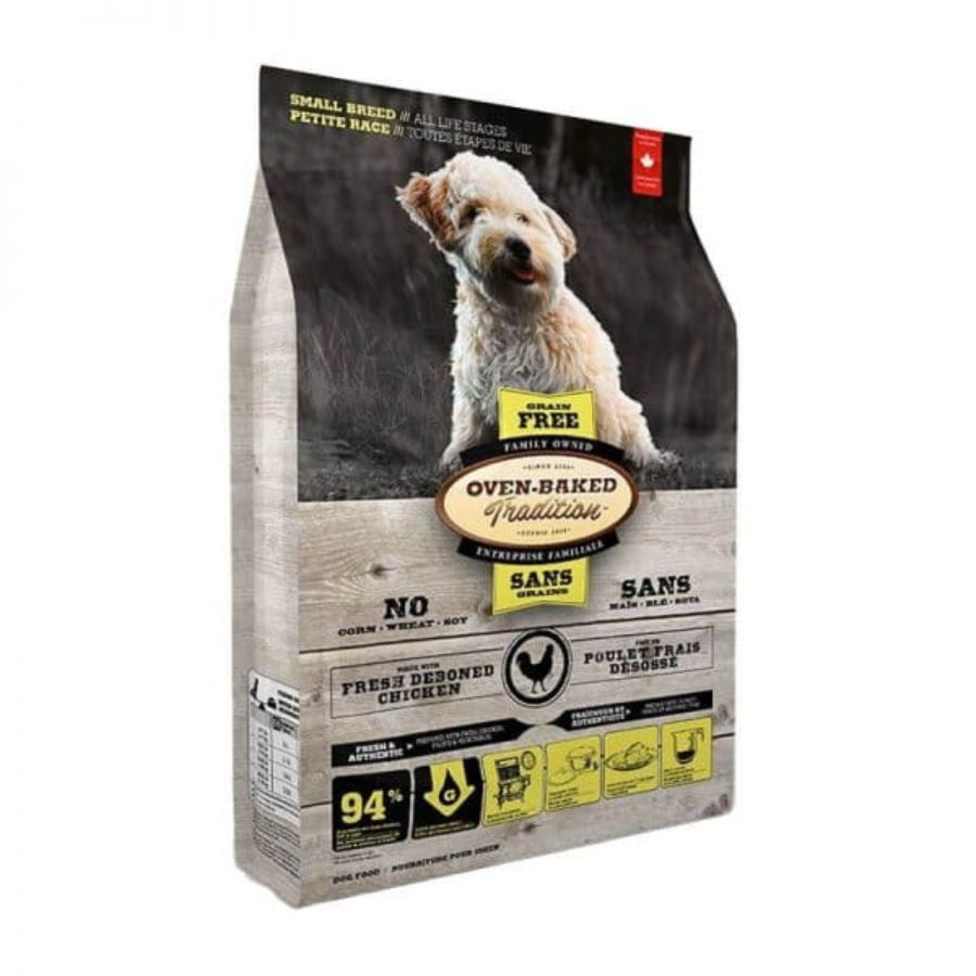 Oven-Baked Grain Free Adult Small Breeds Pollo Deshuesado: Alimento libre de granos para perros adultos de razas pequeñas, con un alto contenido de proteínas de calidad y cocido lentamente en horno. ¡La elección ideal para la salud de tu mascota! 🐾🐶