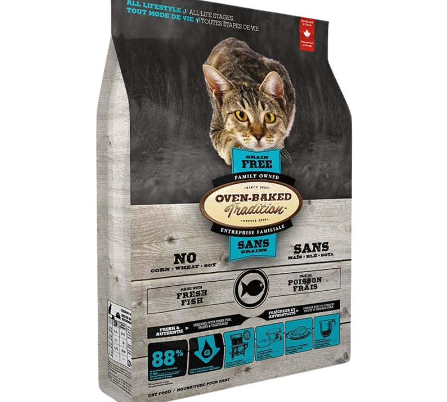 Oven-Baked Grain Free Pescado para Gato 4,54 Kg alimento horneado sin granos, alto en proteínas de pescado y con excelente digestibilidad para gatos de todas las edades.