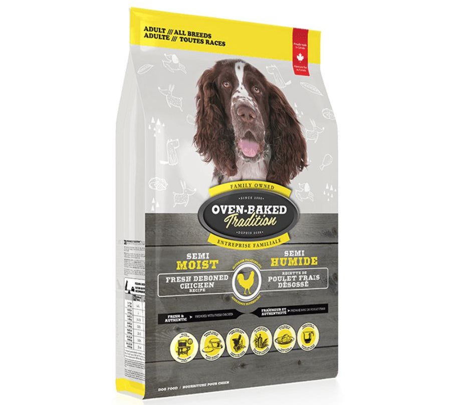 Oven-Baked Tradition Adult All Breeds Chicken: Alimento para perros adultos de todas las razas, cocido en horno para máxima nutrición. Con pollo fresco, granos integrales, sin conservantes artificiales. 🐶🍗🌾
