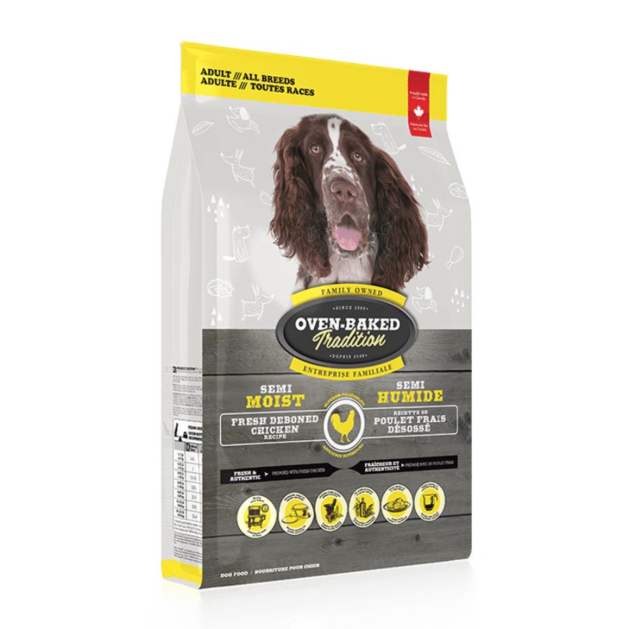 Oven-Baked Tradition Adult All Breeds Chicken: Alimento para perros adultos de todas las razas, cocido en horno para máxima nutrición. Con pollo fresco, granos integrales, sin conservantes artificiales. 🐶🍗🌾