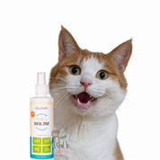 Oxyfresh Spray Dental 237ml elimina el mal aliento y previene sarro al instante, con fórmula segura e insípida recomendada por veterinarios.