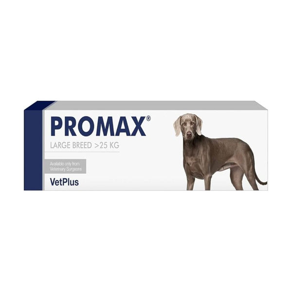 PROMAX 30 ml para perros de razas grandes es un antidiarreico de triple acción con probióticos y prebióticos. Restaura la salud intestinal de forma rápida y segura.