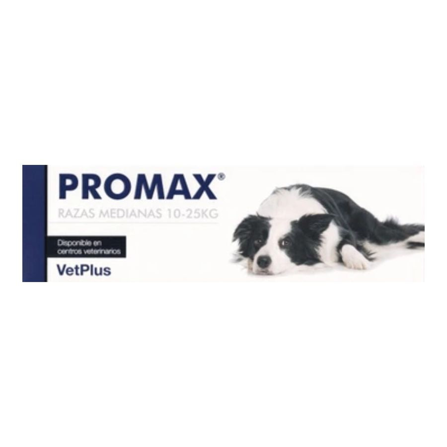 PROMAX 18 ml para perros de razas medianas 🐶 es un antidiarreico de triple acción con probióticos y prebióticos. Restaura la salud intestinal de forma rápida y segura.