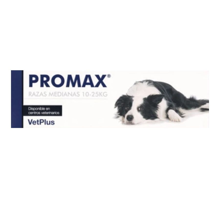 PROMAX 18 ml para perros de razas medianas 🐶 es un antidiarreico de triple acción con probióticos y prebióticos. Restaura la salud intestinal de forma rápida y segura.
