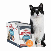 Pack 12x Royal Canin Gato Urinary Care Pouch 85g, alimento húmedo que promueve un tracto urinario saludable. Textura en salsa, alta palatabilidad y eficacia comprobada.