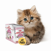 Pack 12x Royal Canin Pouch Instinctive Gato Kitten: Alimento húmedo especializado para gatitos hasta 12 meses, apoya el crecimiento y fortalece el sistema inmune. Textura adecuada, rico en nutrientes.