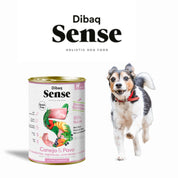 Pack 12x Dibaq Sense Lata para Perros Conejo y Pavo alimento húmedo natural, hipoalergénico y fácil de digerir, ideal para perros adultos con estómagos sensibles.