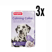 Pack 3x Beaphar Collar Calmante para Perros, con valeriana y lavanda, reduce el estrés y la ansiedad hasta por 6 semanas.