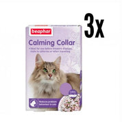 Pack 3x Beaphar Collar Calmante para Gatos con valeriana y lavanda, reduce estrés y ansiedad hasta por 5 semanas. Ideal para viajes y cambios de entorno.