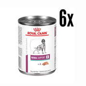 Royal Canin Renal Support Perro Lata es un alimento húmedo con bajo fósforo y proteínas seleccionadas, ideal para perros con insuficiencia renal crónica.