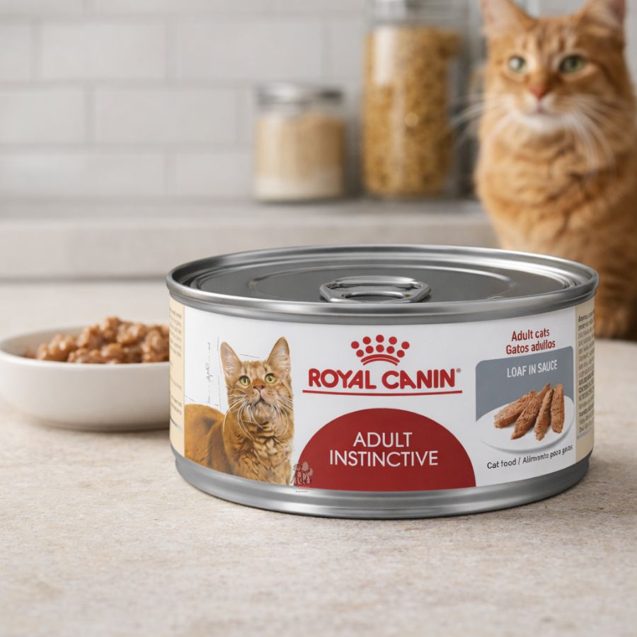 Pack 6x Royal Canin Gato Adulto Instinctive Lata, formulado para la salud urinaria y mantener el peso ideal, preferido instintivamente por los gatos.