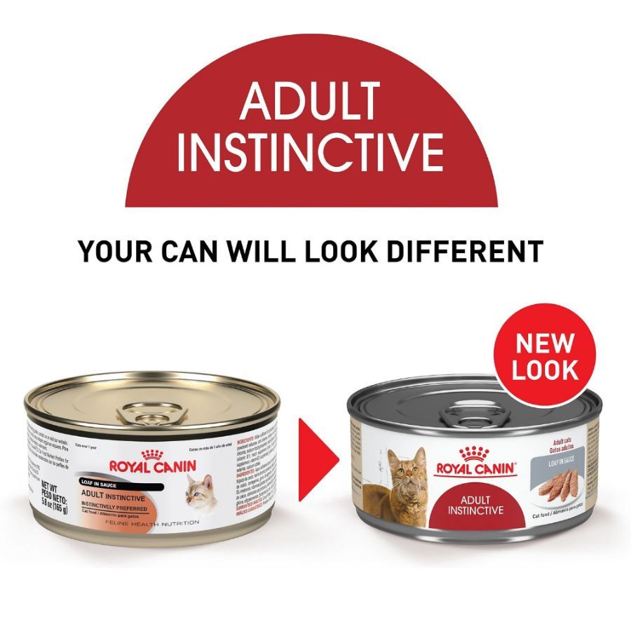 Pack 6x Royal Canin Gato Adulto Instinctive Lata, formulado para la salud urinaria y mantener el peso ideal, preferido instintivamente por los gatos.