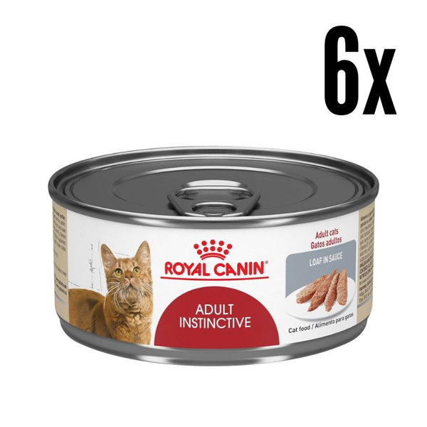 Pack 6x Royal Canin Gato Adulto Instinctive Lata, formulado para la salud urinaria y mantener el peso ideal, preferido instintivamente por los gatos.