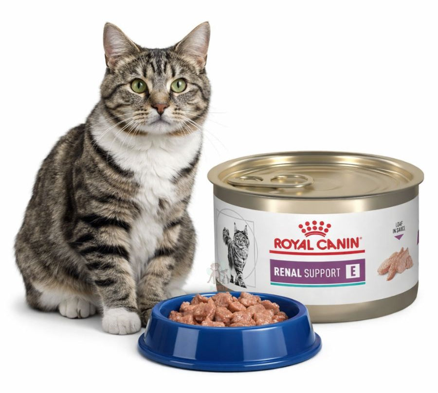 Pack 6x Royal Canin Lata Renal Felino 145Gr es un alimento húmedo con bajo fósforo y proteínas seleccionadas, ideal para gatos con insuficiencia renal crónica.