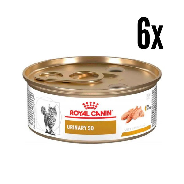Pack 6x Alimento húmedo Royal Canin Urinary S/O para gatos, disuelve cálculos de estruvita y previene su formación. Promueve una salud urinaria óptima, baja en magnesio.