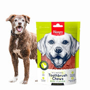 Pack 6x Wanpy Toothbrush Chews Beef, un snack premium 100% natural para cuidar la higiene buscal de perros de todas las edades.