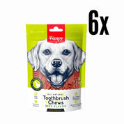 Pack 6x Wanpy Toothbrush Chews Beef, un snack premium 100% natural para cuidar la higiene buscal de perros de todas las edades.
