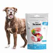 Pack 8x Dibaq Sense Snack Semi Humedo Light Weight de Pavo, bajo en grasa y con L-Carnitina, ideal para perros con sobrepeso. ¡Controla su peso de forma natural!
