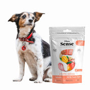 Pack 8x Snack Atopic Derma de Salmón Dibaq Sense, con biotina y salmón fresco para un pelaje brillante y piel saludable. ¡Nutrición natural para tu perro!