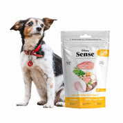 Pack 8x Dibaq Sense Snack Semi Humedo Gastrointestinal de Pollo, ideal para perros con digestiones sensibles, elaborado con pollo fresco y plantas digestivas.