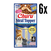 Pack 6x Churu Meal Topper Sabor Atún, alimento completo para gatos, con textura cremosa, alta palatabilidad y 85% de humedad para mayor hidratación.