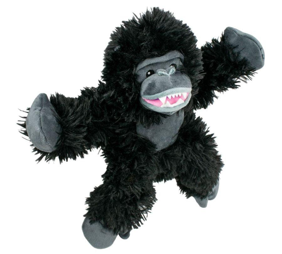 Peluche Gorila con Sonido 🦍, con crinkle y squeaker, hecho de materiales duraderos y reciclados, ideal para juegos y momentos de acurrucarse.
